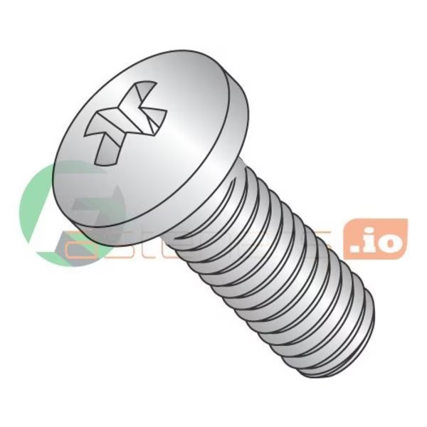 #4-40 x 5/8 in Phillips Pan Machine Screw, Plain 18-8 Stainless Steel, 5000 PK, Newport Fasteners, Mfr#: 111254